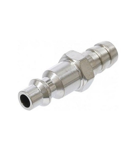 Druckluft-Stecknippel mit 6 mm Schlauchanschluss..