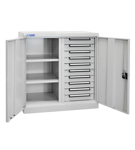 ADB Universalschrank mit 2 Fachböden und 10 Schu..