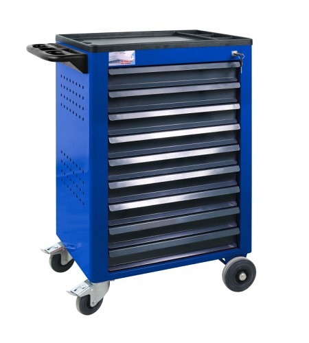 ADB Werkstattwagen Basic, blau, 9 Schubladen