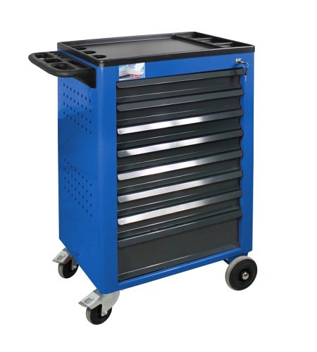 ADB Werkstattwagen Basic, blau, 8 Schubladen