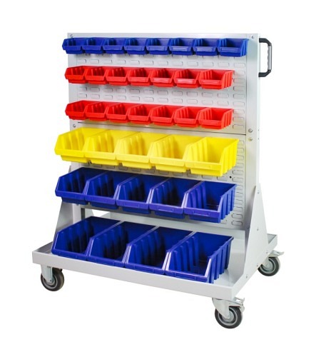 ADB Rollwagen mit 4 Schlitzplatten und 72 Lagers..