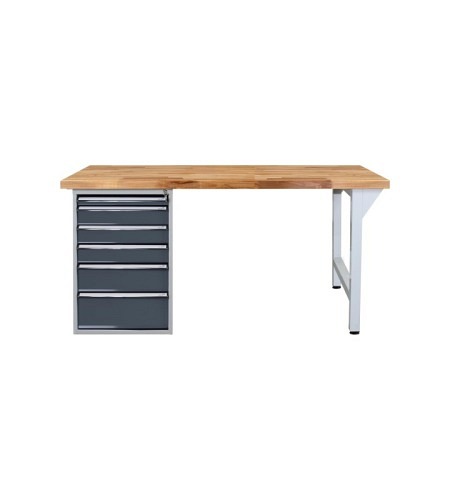 ADB Werkbank,Platte1500x750x50mm,1 Schubladenb.+..