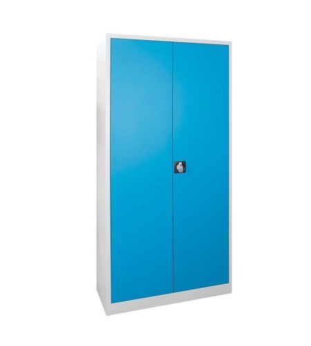 Flügeltürenschrank RAL7035/5012, H 1950 x B 920 ..