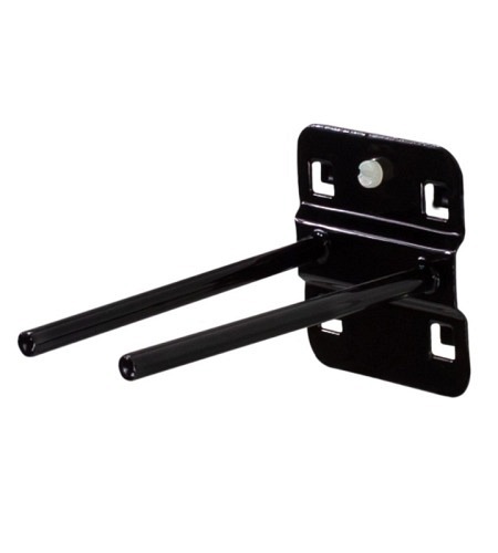 ADB Lochwand-Halter, doppelt mit geradem Hakenen..
