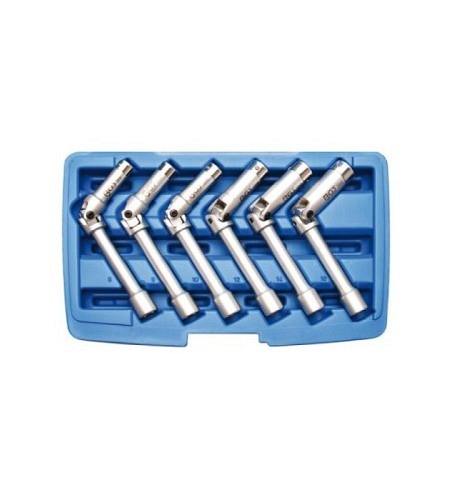 Glühkerzen-Gelenkschlüssel-Satz, Sechskant | Antrieb Innenvierkant 10 mm (3/8