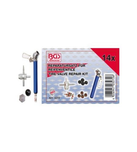Reparatursatz für Reifenventile | 14-tlg.