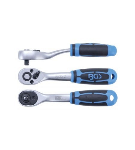 Umschaltknarre | feinverzahnt | Abtrieb Außenvierkant 6,3 mm (1/4