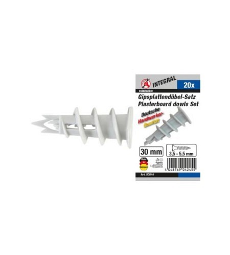 Gipsplattendübel-Sortiment | 20-tlg.
