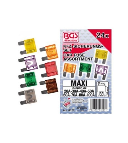 Kfz-Sicherungs-Sortiment | Maxi | 24-tlg.