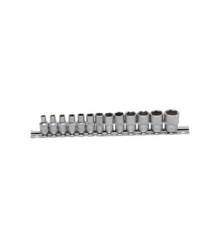 Steckschlüssel-Einsatz-Satz, Sechskant | Antrieb Innenvierkant 6,3 mm (1/4