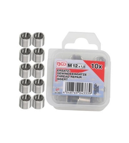 Ersatz-Gewindeeinsätze | M12 x 1,5 mm | 10-tlg.