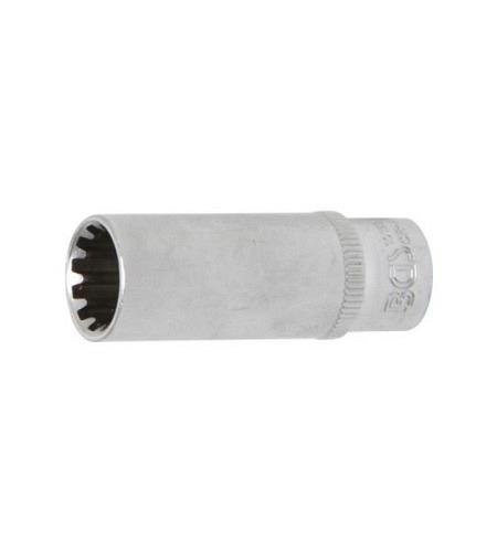 Steckschlüssel-Einsatz Gear Lock, tief | Antrieb Innenvierkant 6,3 mm (1/4") | SW 12 mm