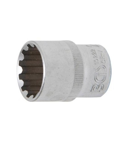 Steckschlüssel-Einsatz Gear Lock | Antrieb Innenvierkant 12,5 mm (1/2") | SW 22 mm