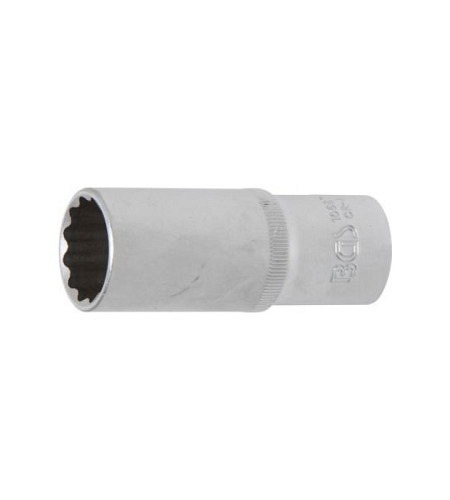 Steckschlüssel-Einsatz Zwölfkant, tief | Antrieb Innenvierkant 12,5 mm (1/2") | SW 22 mm