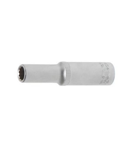 Steckschlüssel-Einsatz Zwölfkant, tief | Antrieb Innenvierkant 6,3 mm (1/4") | SW 6 mm