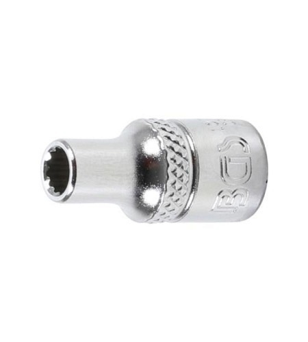 Steckschlüssel-Einsatz Zwölfkant | Antrieb Innenvierkant 6,3 mm (1/4") | SW 4,5 mm