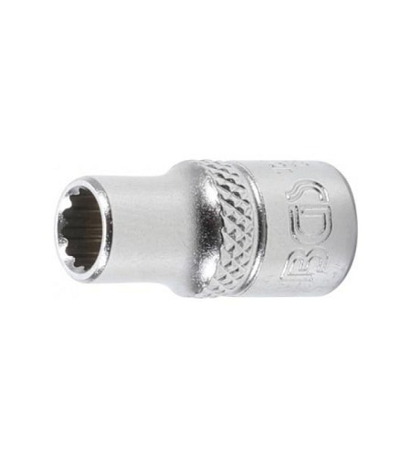 Steckschlüssel-Einsatz Zwölfkant | Antrieb Innenvierkant 6,3 mm (1/4") | SW 6 mm