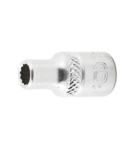 Steckschlüssel-Einsatz Zwölfkant | Antrieb Innenvierkant 6,3 mm (1/4") | SW 3/16"