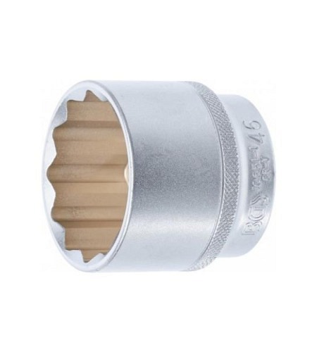 Steckschlüssel-Einsatz Zwölfkant | Antrieb Innenvierkant 12,5 mm (1/2") | SW 46 mm