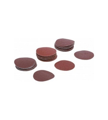 Schleifblatt-Satz für Exzenterschleifer | Ø 50 mm | K 60 - 80 - 120 | 30-tlg.