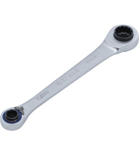 Ratschen-Ringschlüssel "4 in 1" | SW 10 x 12, 14 x 17 mm