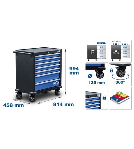 Werkstattwagen XL | 7 Schubladen | leer