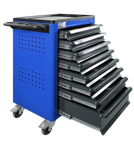 ADB Werkstattwagen Basic, blau, 8 Schubladen