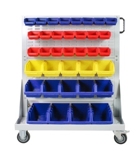 ADB Rollwagen mit 4 Schlitzplatten und 72 Lagers..