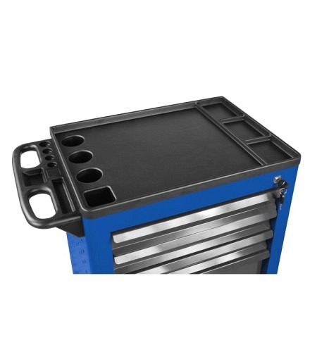 ADB Werkstattwagen Basic, blau, 5 Schubladen