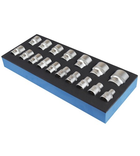 Werkstattwagen-Einlage Steckschlüssel-Satz (1/2 ..