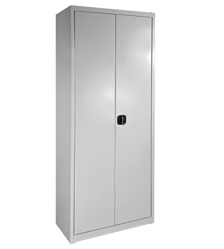 Schrank mit Schlitzplatte, Lichtgrau (RAL 7035)