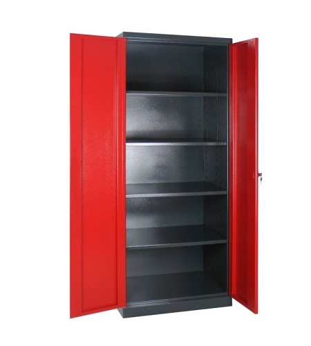 Schrank "XL-T"; Feuerrot (RAL 3000) / Anthrazitgrau (RAL 7016)