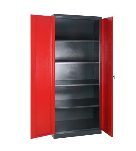 Schrank "L" anthrazit/rot; RAL 7016/3000