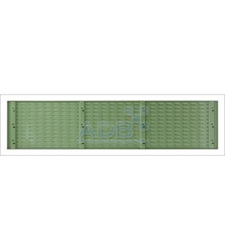 Schlitzplatte, waagerecht, L1975 x B 456 mm, RAL..