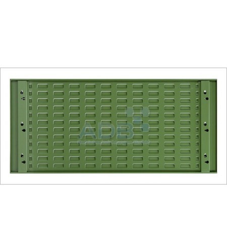 Schlitzplatte, waagerecht, L 987 x 456 mm, RAL 6..