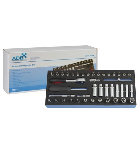 ADB Steckschlüssel-Garnitur 1/4", 42-tlg.