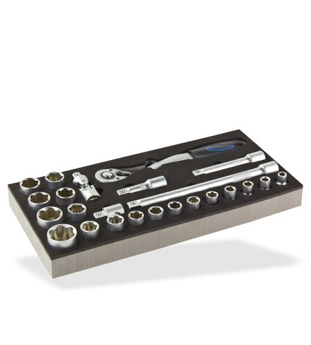 ADB Steckschlüssel-Garnitur 1/2", 24-tlg.