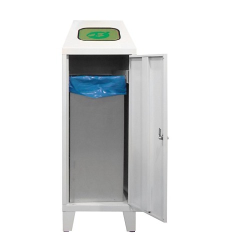 ADB Recycling-Abfallsammler mit verzinktem Behäl..