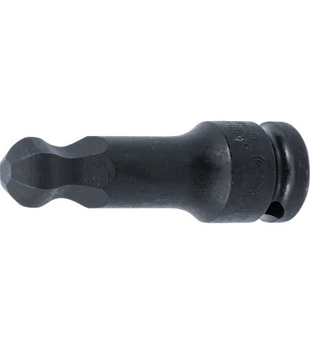 Kraft-Bit-Einsatz | Länge 75 mm | Antrieb Innenvierkant 12,5 mm (1/2") | Innensechskant mit Kugelkopf 15 mm