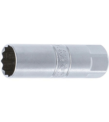 Zündkerzen-Einsatz Zwölfkant | Antrieb Innenvierkant 10 mm (3/8") | SW 16 mm