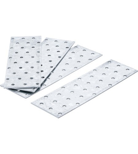 Stahl-Lochplatten-Satz | 200 x 60 x 2 mm | 4-tlg.