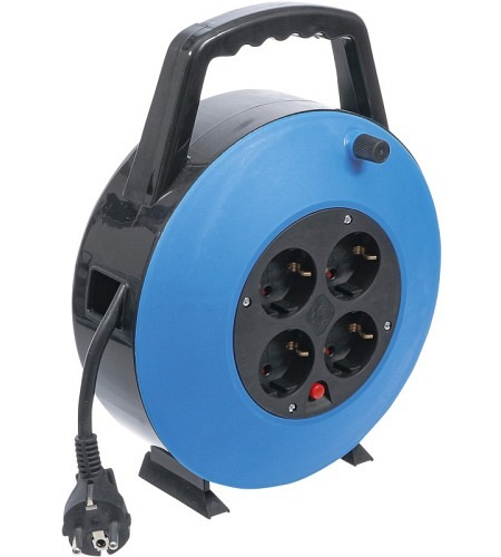 Kabelbox | 10 m | 3x 1,5 mm² | 4 Steckdosen | IP 20 | 3000 W