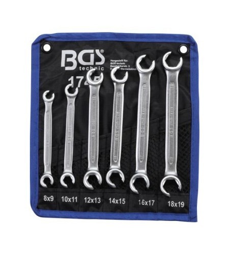 Offener Doppel-Ringschlüssel-Satz | SW 8x9 - 18x19 mm | 6-tlg.
