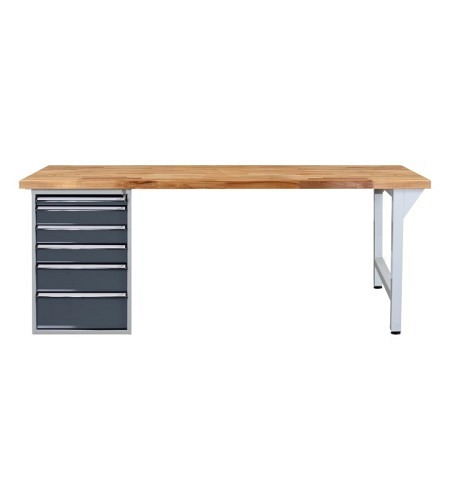  ADB Werkbank 1 Schubladenbox+Fuß 2000x750x50mm 