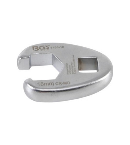Hahnenfussschlüssel | Antrieb Innenvierkant 10 mm (3/8") | SW 18 mm
