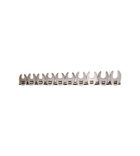 Hahnenfussschlüssel-Satz | Antrieb Innenvierkant 10 mm (3/8") | SW 10 - 19 mm | 10-tlg.