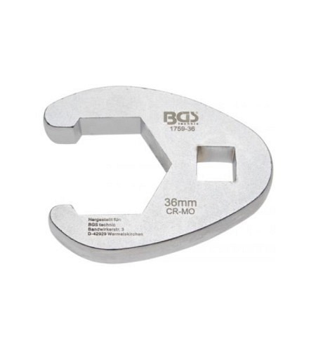 Hahnenfussschlüssel | Antrieb Innenvierkant 12,5 mm (1/2") | SW 36 mm