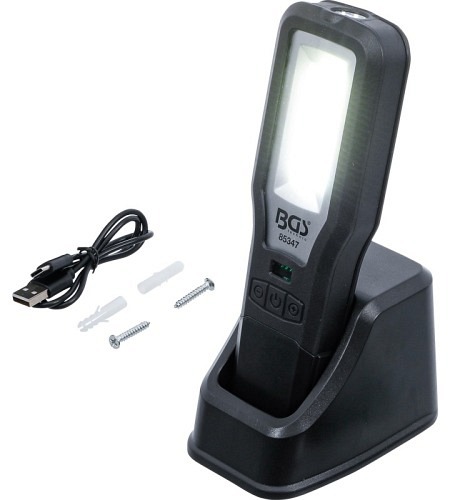 COB-LED Arbeits-Leuchte | klappbar | mit Ladestation