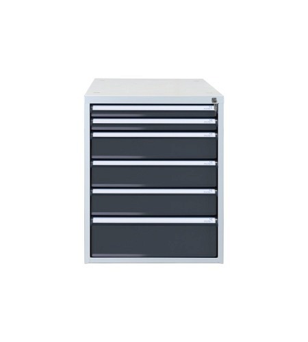 ADB Schubladenbox, Höhe 650 mm, 6 Schubladen