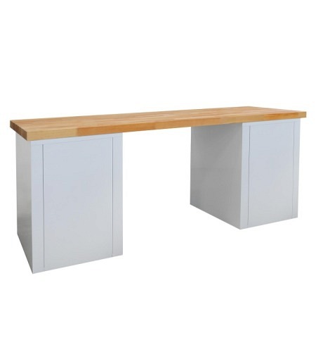 ADB Werkbank mit 2 Stahlblechkästen - 2000 mm br..